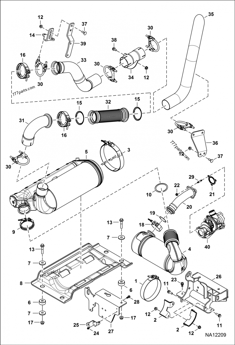 7274088 DOC (DIESEL OXIDATION CATALYST) - Bobcat spare part 