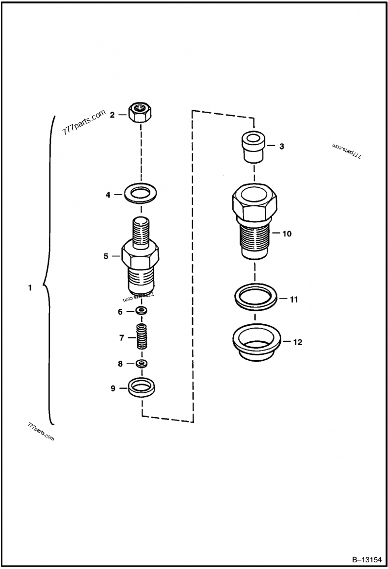 Part diagram 7023120 INJECTOR, FUEL ASSY - Bobcat spare part | 777parts.com