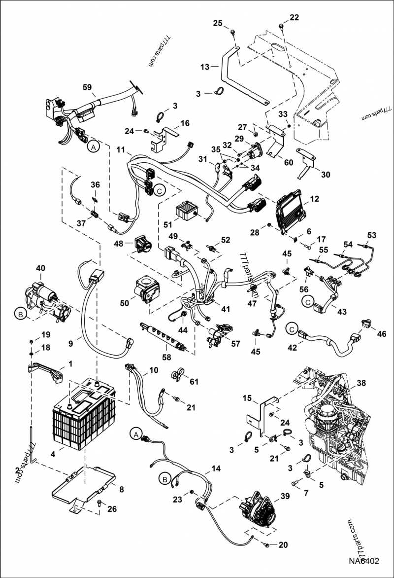 7024408 SENSOR, TEMP COOLANT - Bobcat spare part | 777parts.com