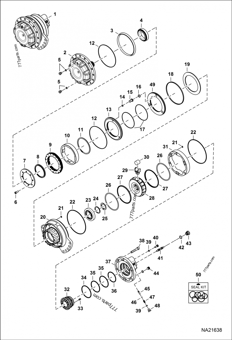 7364457 MOTOR DRIVE - Bobcat spare part | 777parts.com