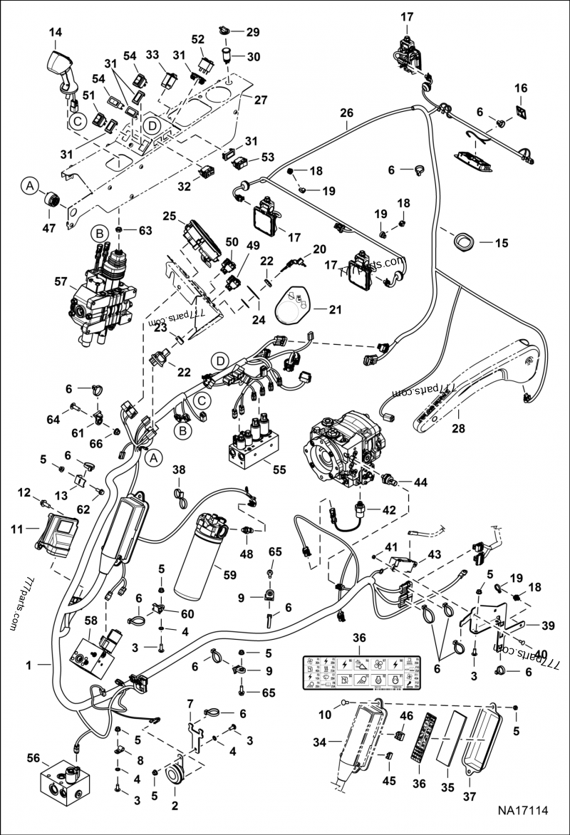 7372123 LIGHT LED - Bobcat spare part | 777parts.com