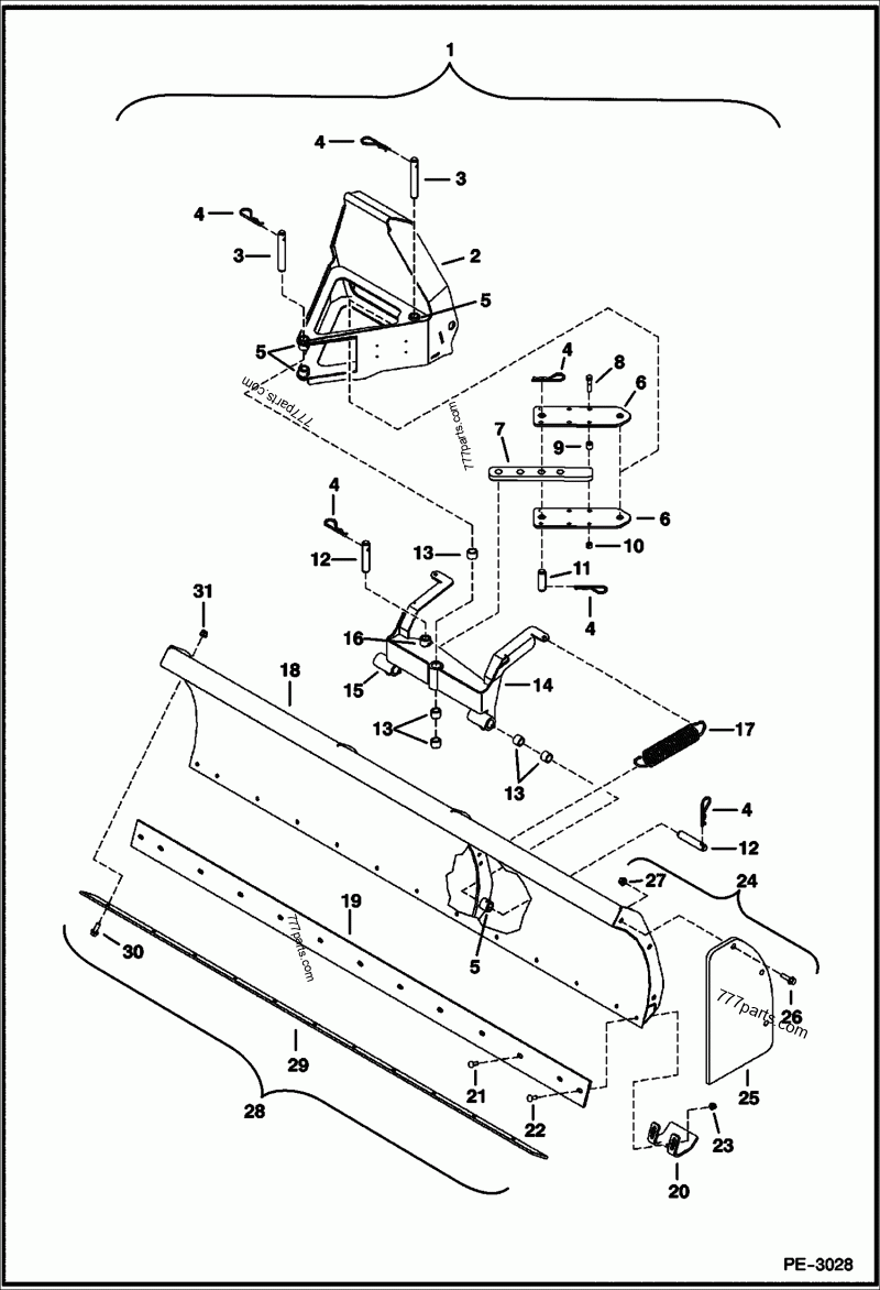 7127341 SNOW BLADE - Bobcat spare part | 777parts.com