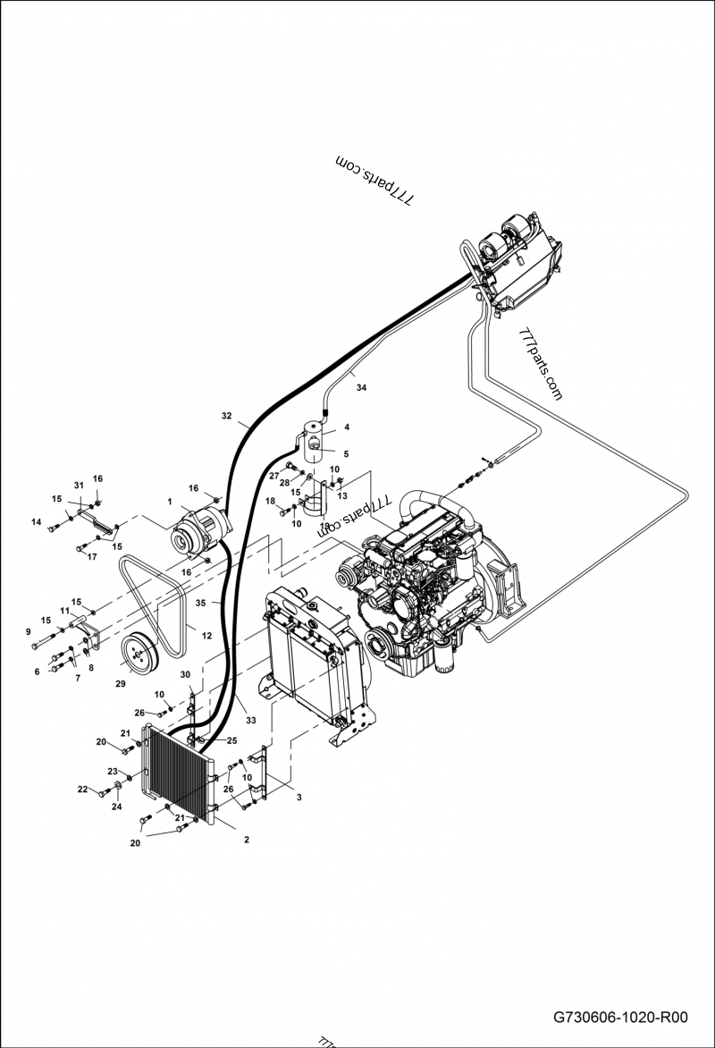 7293096 AC BELT - Bobcat spare part | 777parts.com