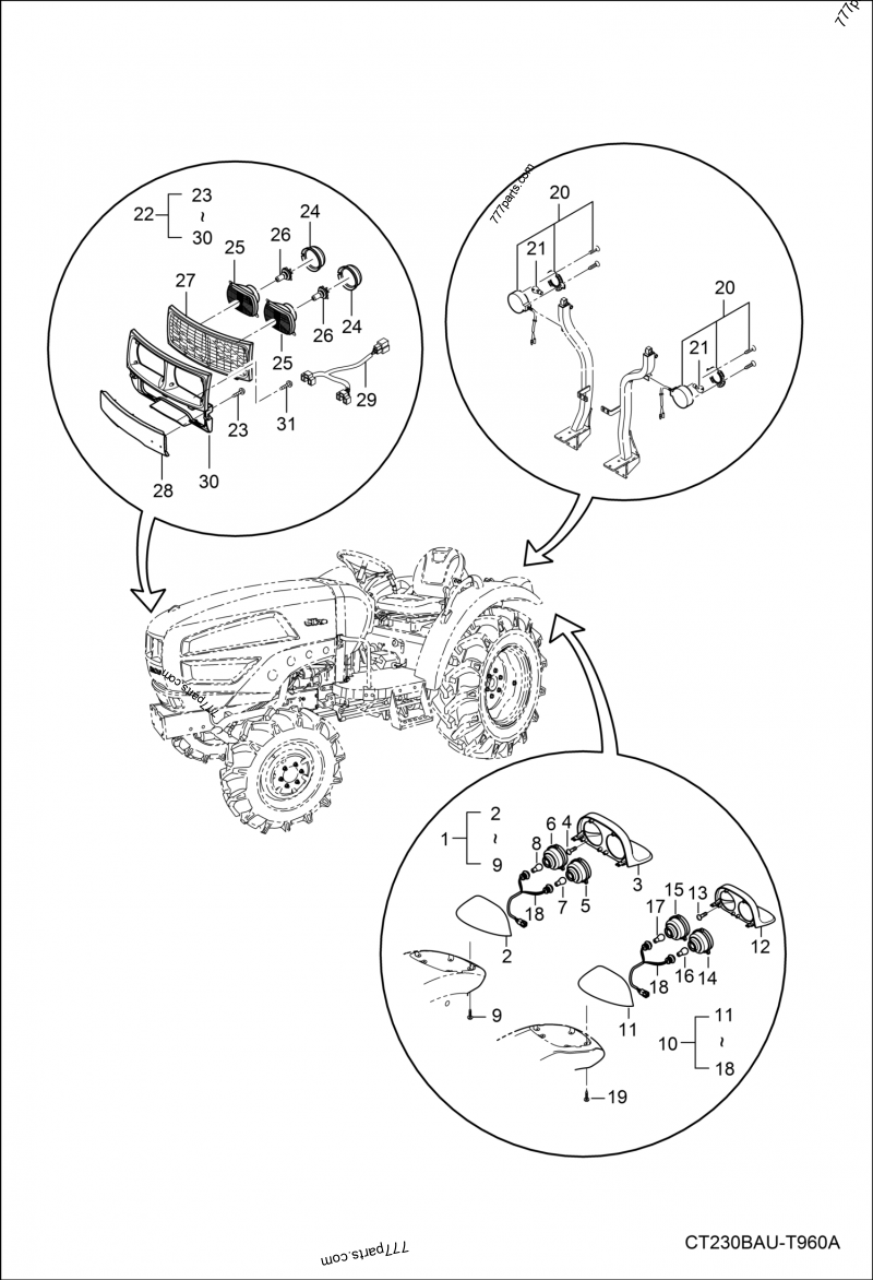 6697433 LIGHT, HAZARD - Bobcat spare part | 777parts.com