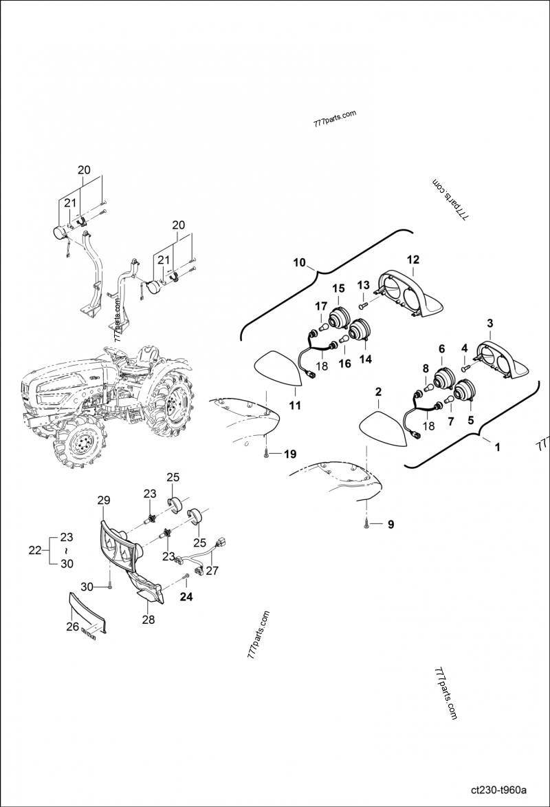 6697433 LIGHT, HAZARD - Bobcat spare part | 777parts.com