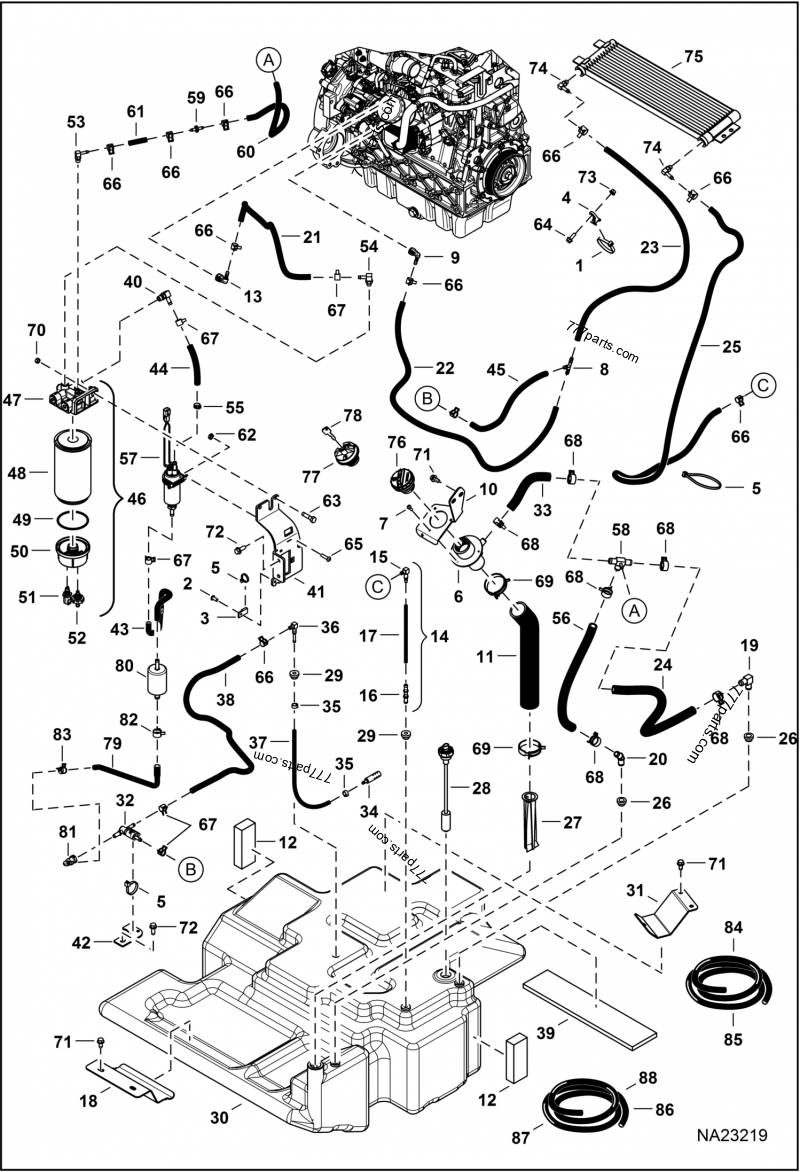 7374978 DRAIN WATER - Bobcat spare part | 777parts.com