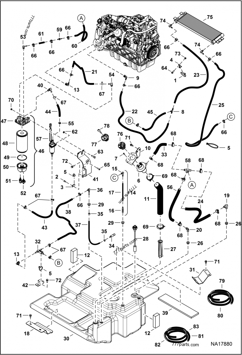 7374978 DRAIN WATER - Bobcat spare part | 777parts.com