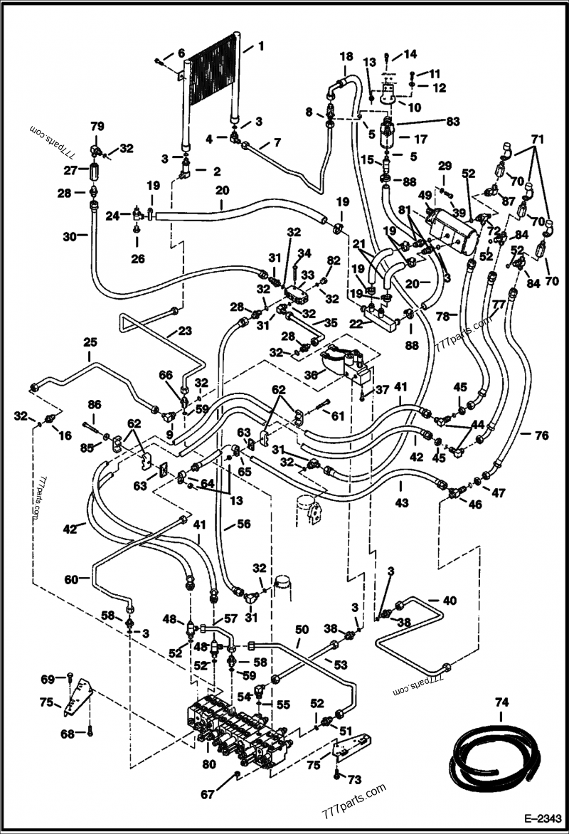 Wix Bobcat S-series Fuel Filter 6667352 Engine 33192 for