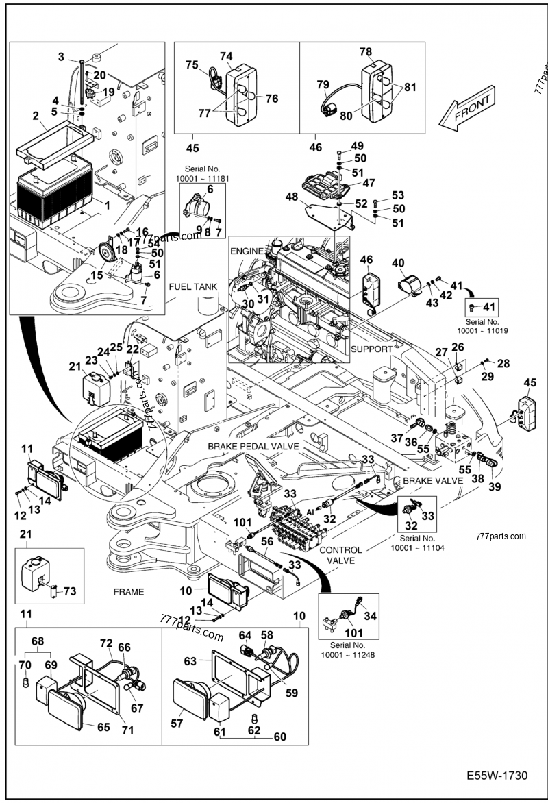 7274074 SWITCH PRESSURE - Bobcat spare part | 777parts.com