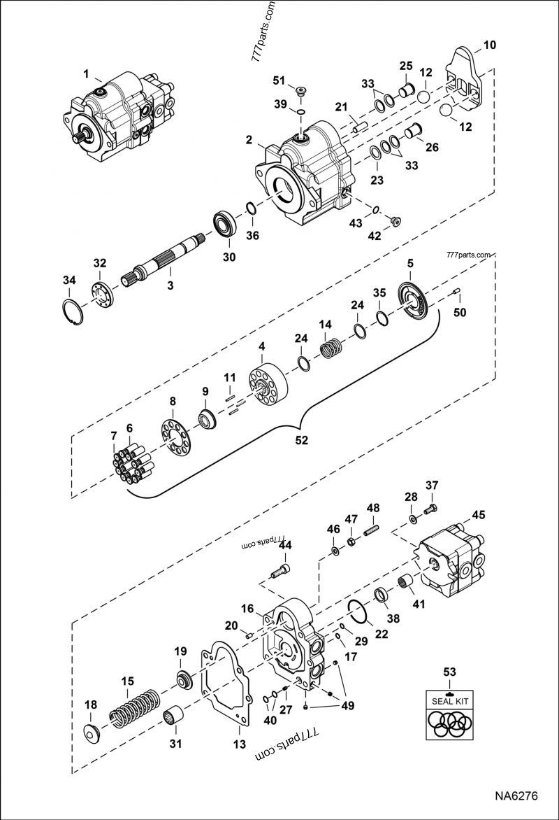 7209326 PUMP HYDRAULIC PISTON Bobcat spare part