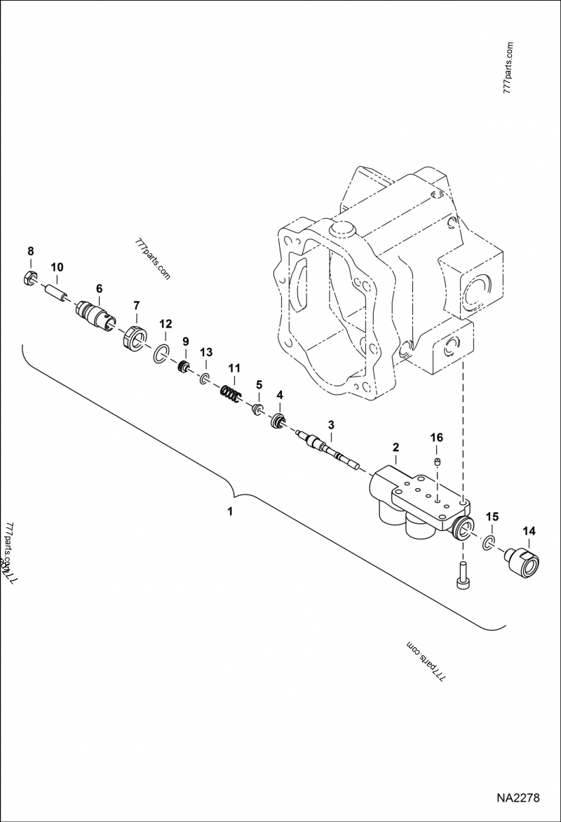 7010270 VALVE ASSY - Bobcat spare part | 777parts.com