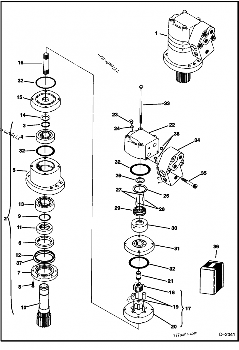 6673873 SEAL QUAD - Bobcat spare part | 777parts.com