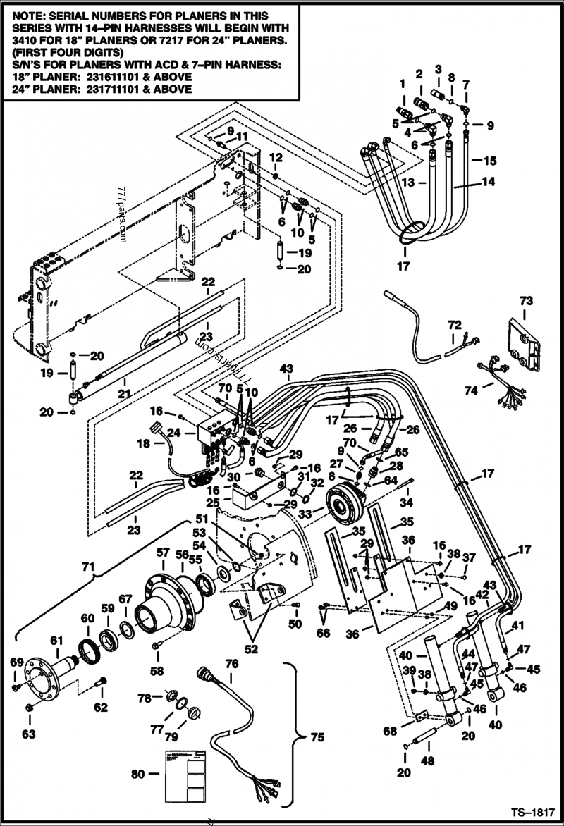 6719853 HARNESS, ACD INPUT - Bobcat spare part | 777parts.com