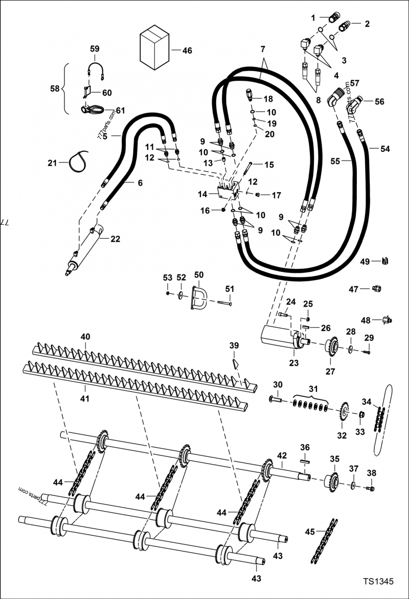 ファッションの 6707729 LINK 777parts.com | part spare Bobcat - フェイスパウダー