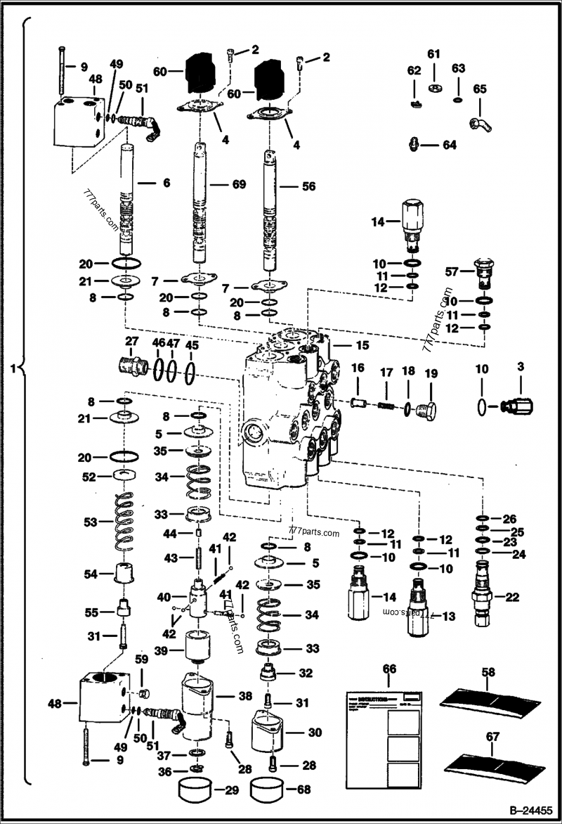 6673790 VALVE PULSAR - Bobcat spare part | 777parts.com