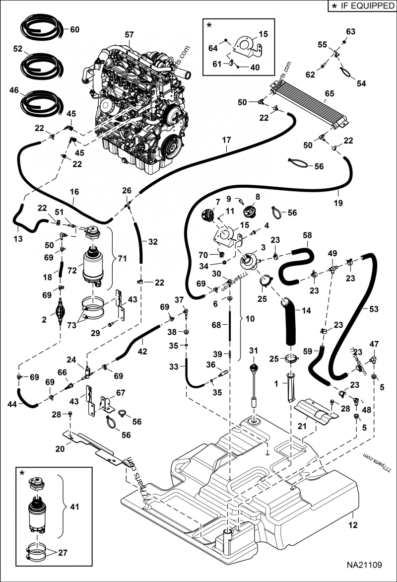 7227360 TANK FUEL - Bobcat spare part | 777parts.com