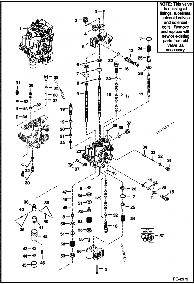 7124362 VALVE, CONTROL SERVICE - Bobcat Запчасть Для Спецтехники.