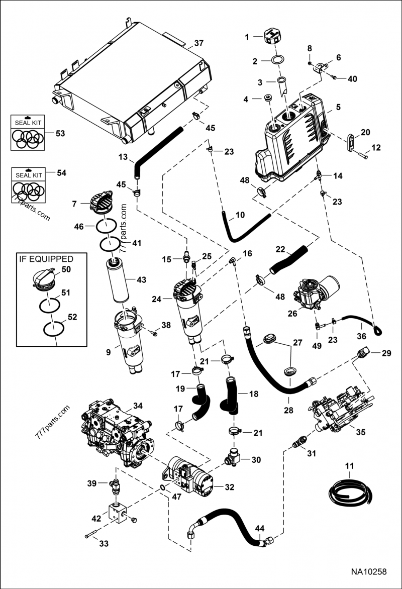 7248868 TANK HYDRAULIC ASSY - Bobcat spare part | 777parts.com