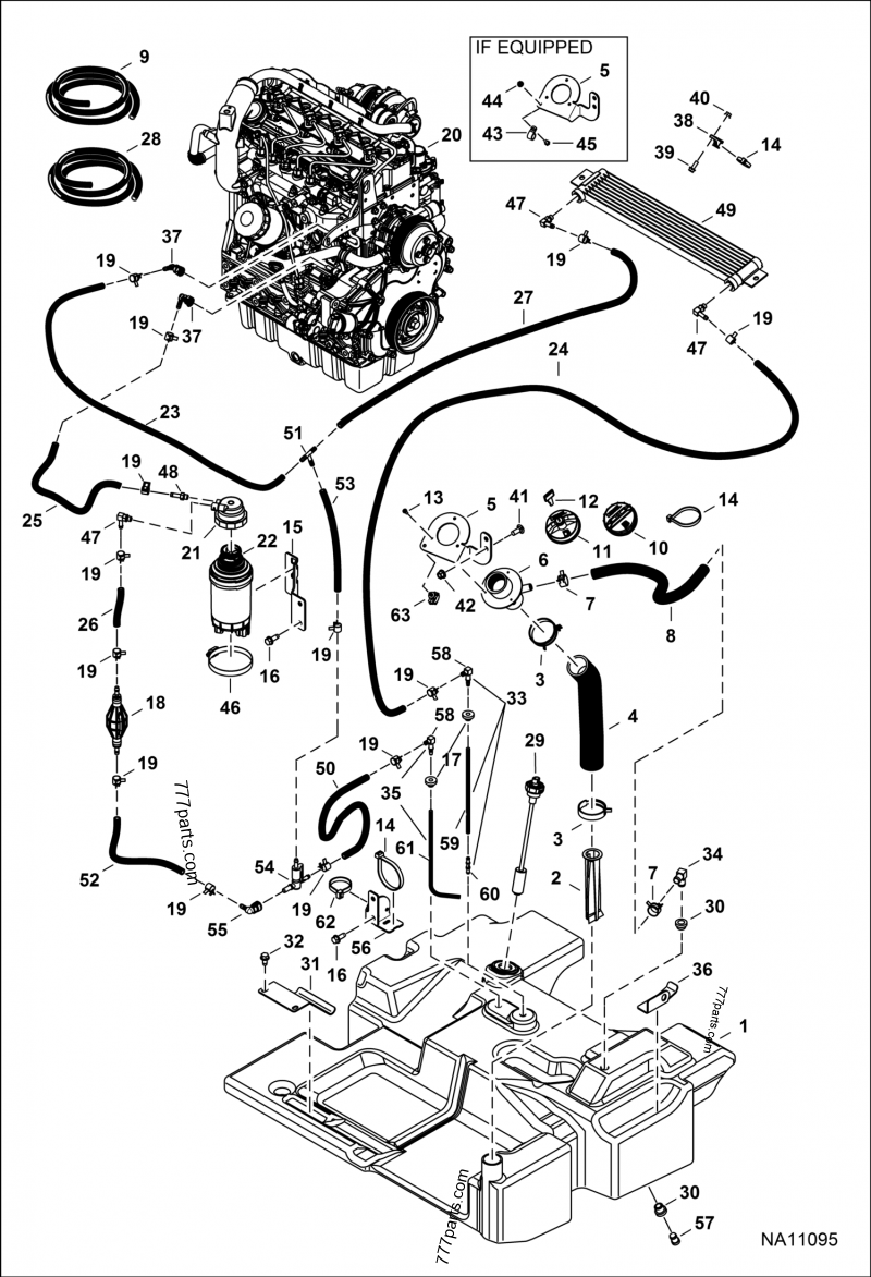 USインディー・ポップ・マップ 7257422 FUEL LINE ASSEMBLY - Bobcat spare part | 777parts.com