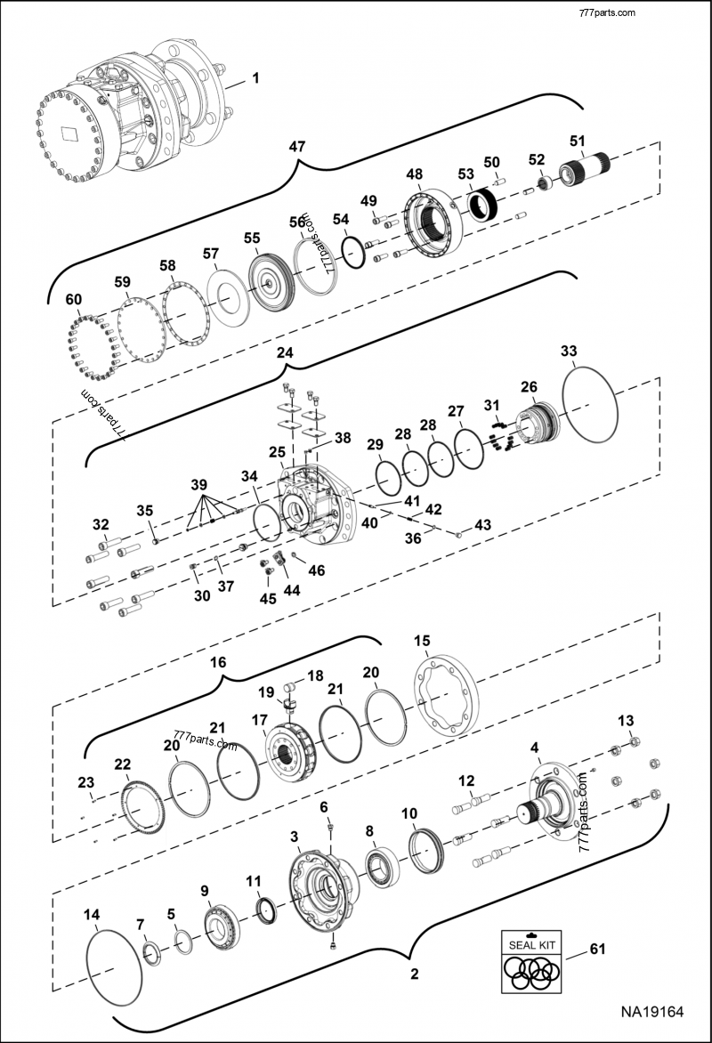 7401921 MOTOR DRIVE - Bobcat spare part | 777parts.com
