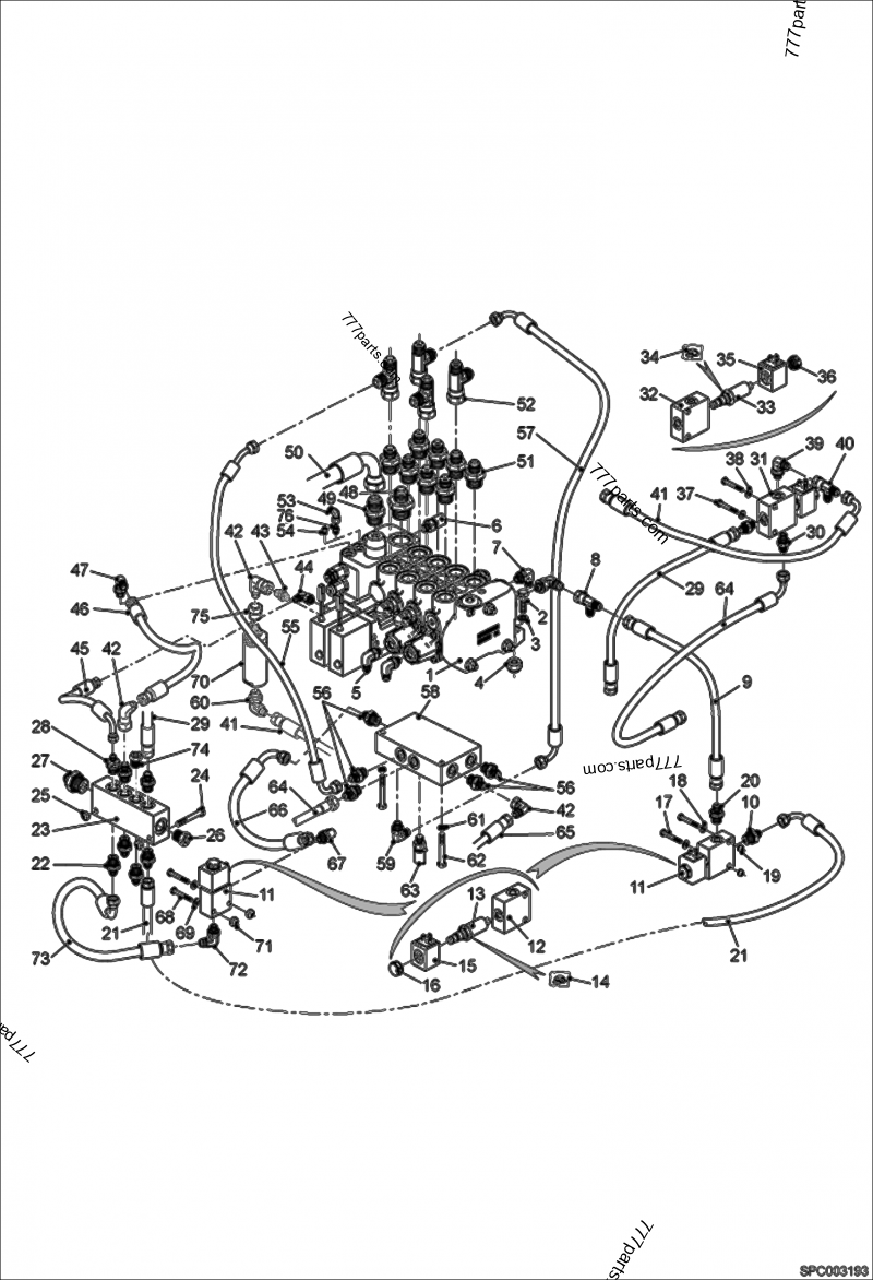 6911143 HOSE - Bobcat spare part | 777parts.com