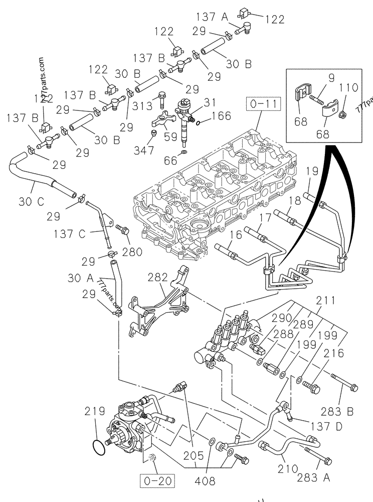 Diagram ビスチェ チュール 84591261 KIT - Case spare part | 777parts.com