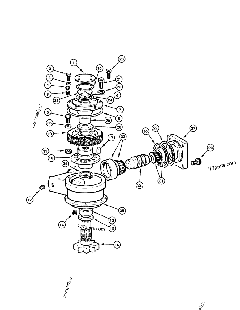 75258894 GEAR - Case spare part | 777parts.com