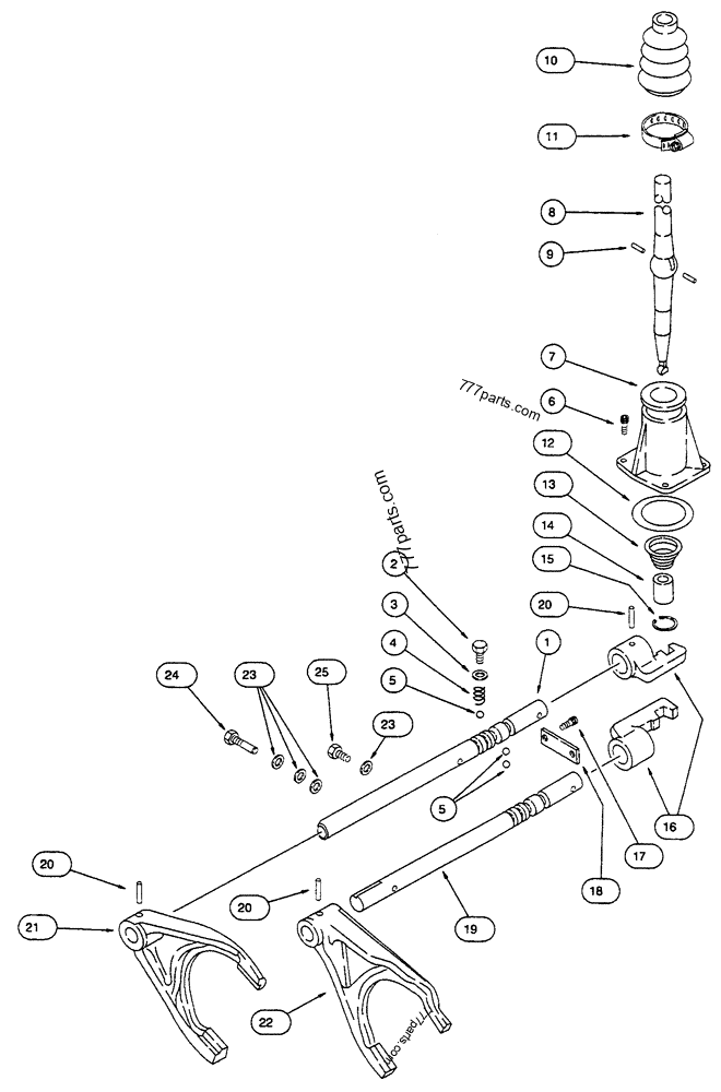 190428A3 LEVER - Case spare part | 777parts.com