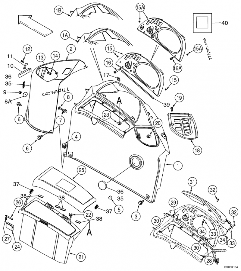 366633A3 LID - Case spare part | 777parts.com