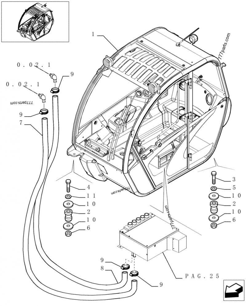 85802979 DAMPER - Case spare part | 777parts.com