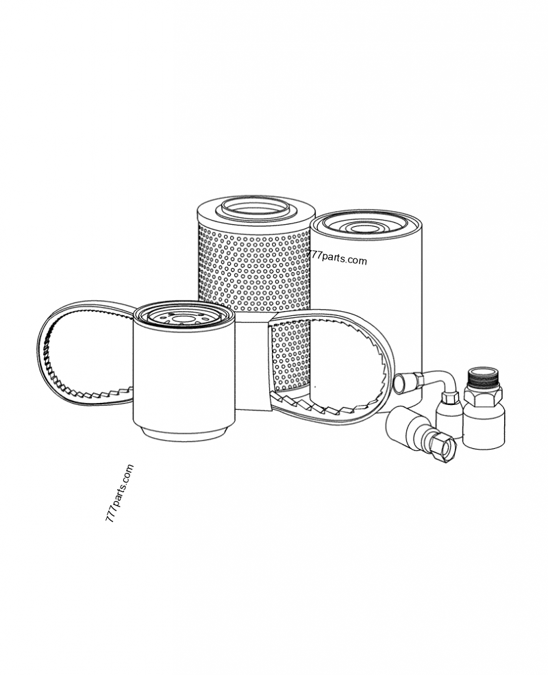 84591722 V-BELT,14.25mm W x 1165mm L, 4 Ribs - Case spare