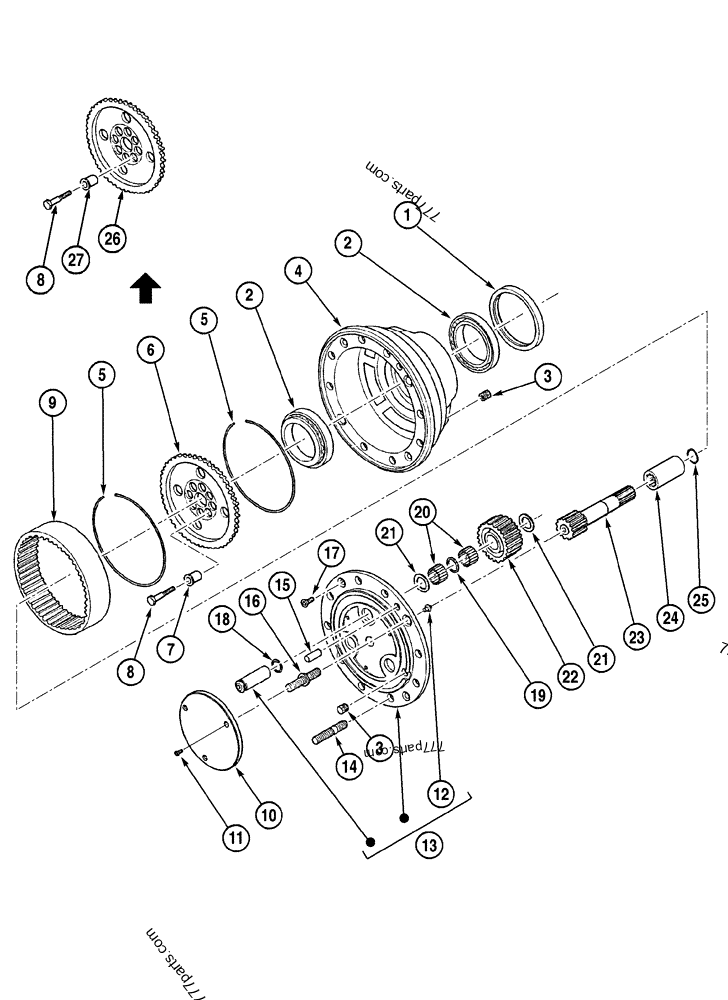 292217A1 SUN GEAR - Case spare part | 777parts.com