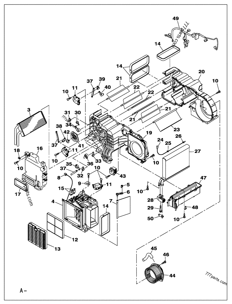 KHR27680 EVAPORATOR - Case spare part | 777parts.com