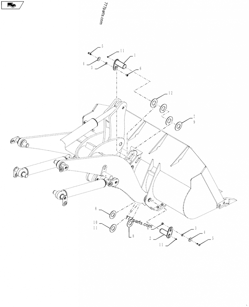 87397326 PIN - Case spare part | 777parts.com