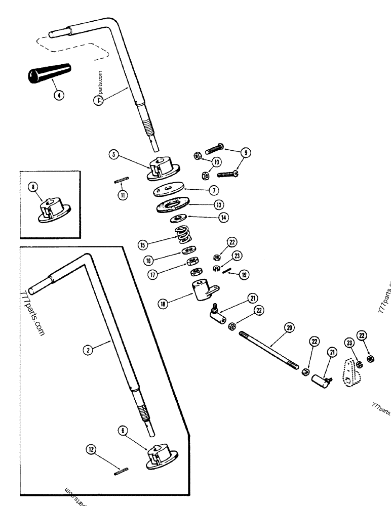 G1338 LEVER Case spare part