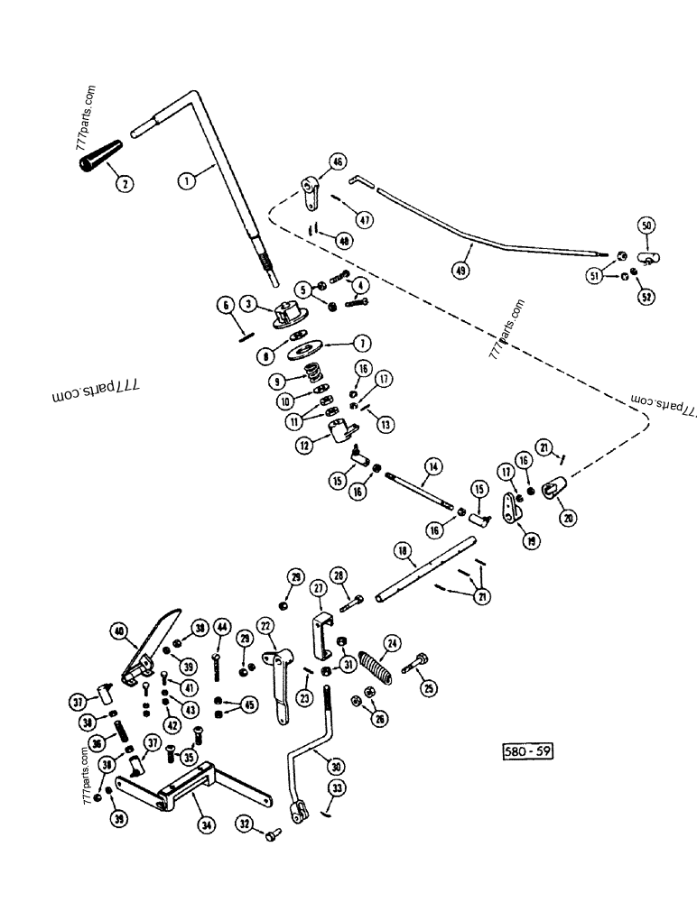 G1338 LEVER Case spare part
