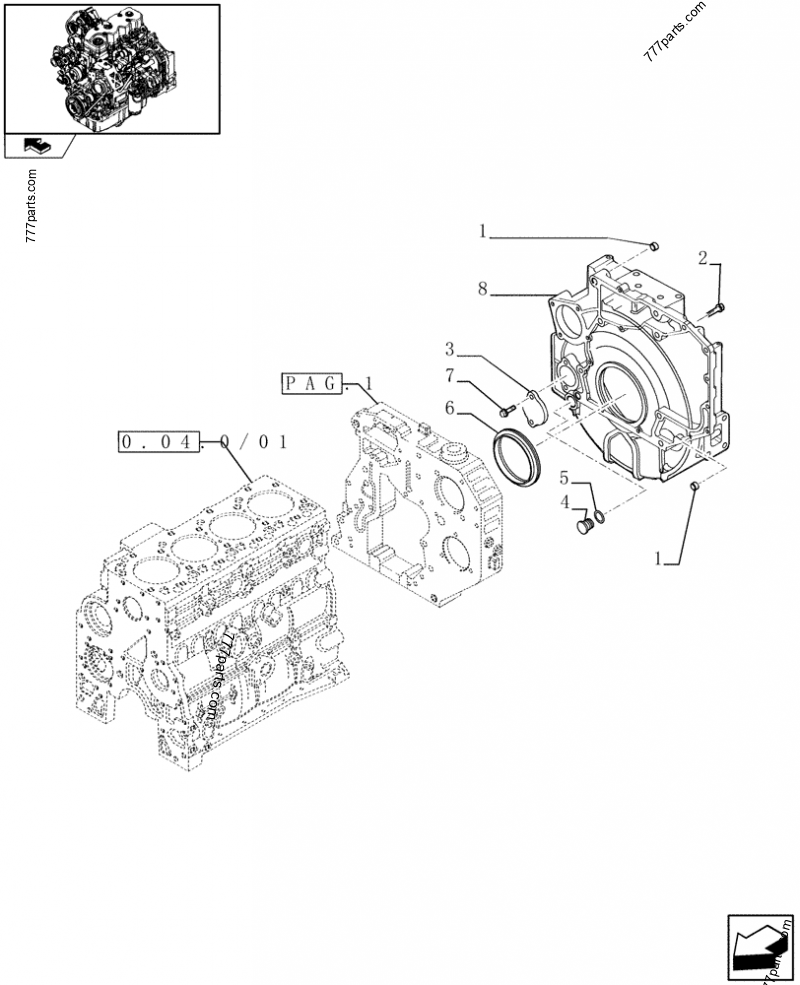 4890833 OIL SEAL,M130 x 155 x 12.5/16 - Case spare part | 777parts.com