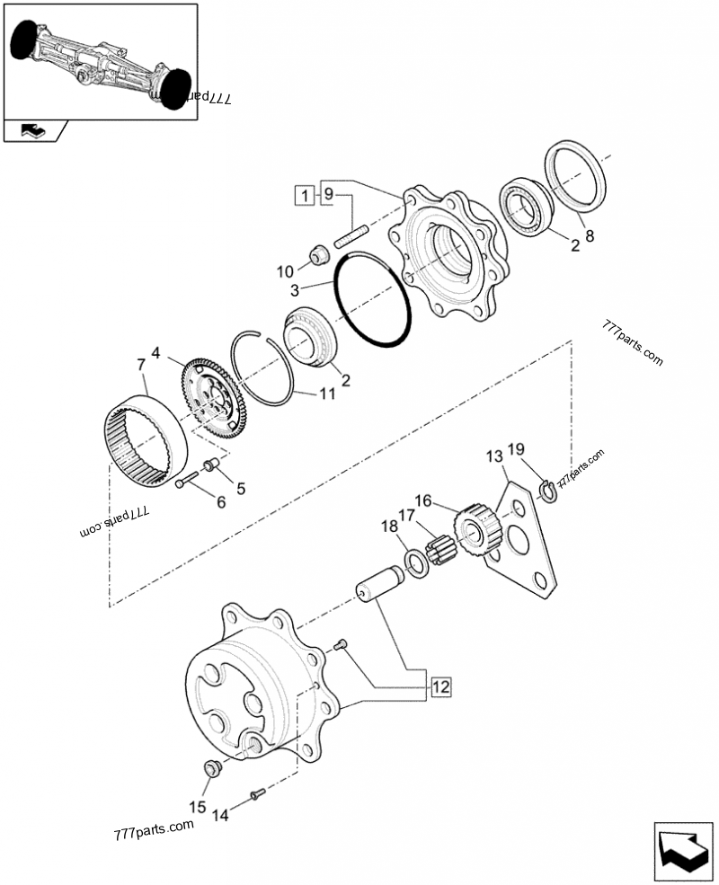9968083 CIRCLIP,M34 - Case spare part | 777parts.com