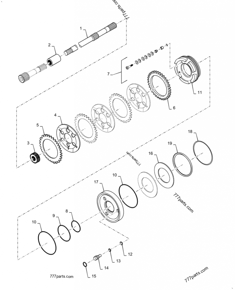 85827747 BRAKE DISC - Case spare part | 777parts.com