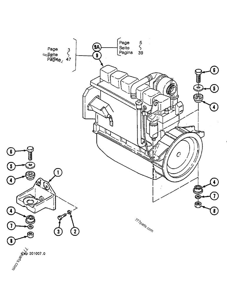 N4441473 SHOCK ABSORBER - Case spare part | 777parts.com