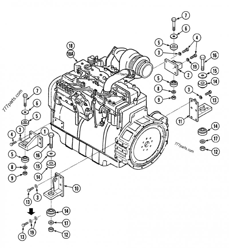 N4441473 SHOCK ABSORBER - Case spare part | 777parts.com