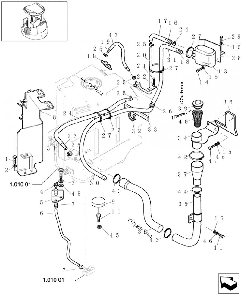 13423377 COLLAR,13.6mm - 15.1mm - Case spare part | 777parts.com