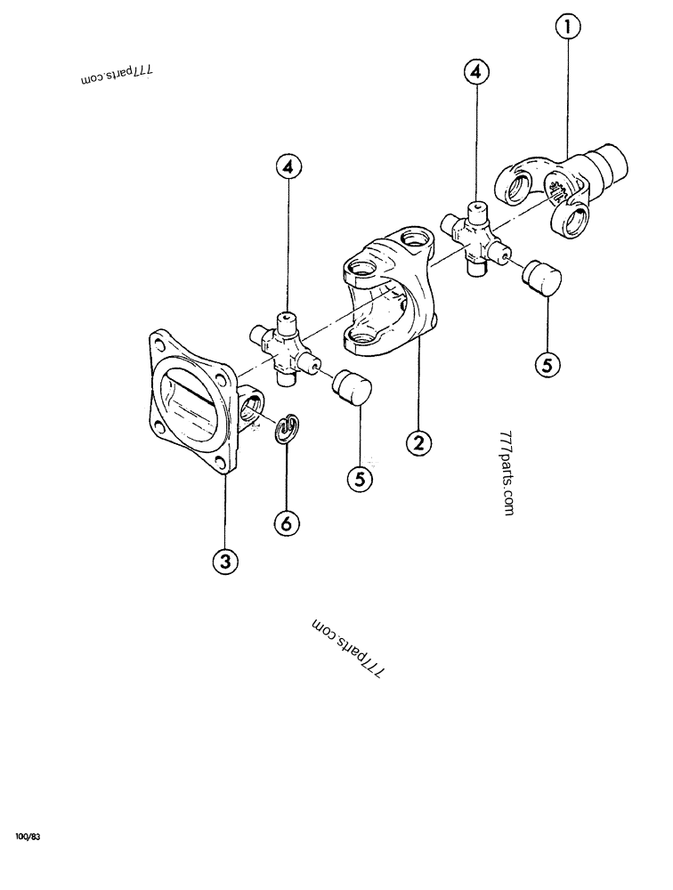 D70629 U-JOINT SPIDER - Case spare part | 777parts.com