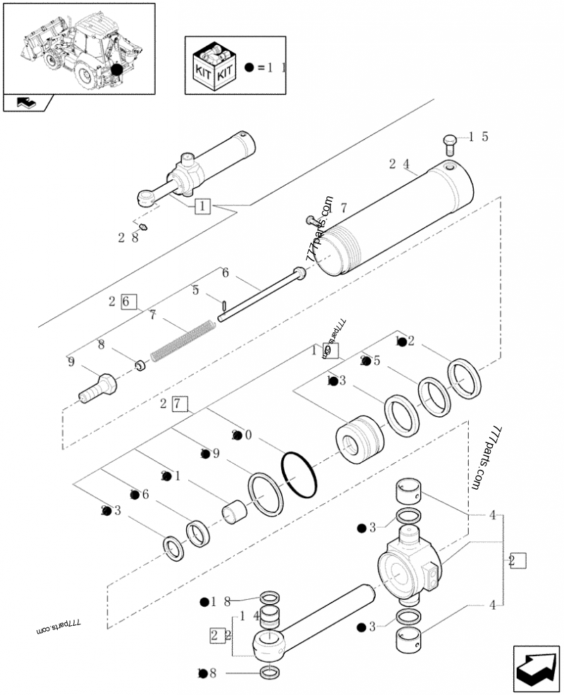 87428871 KIT Case spare part