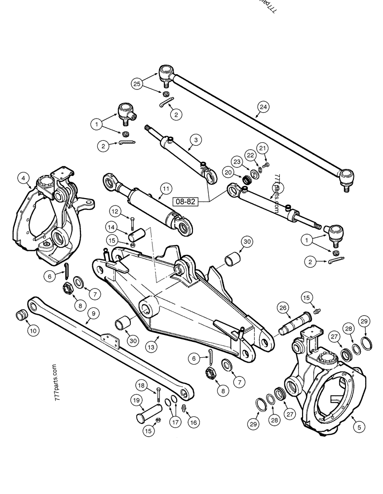 87647423 PIN,45mm OD x 171mm L - Case spare part | 777parts.com