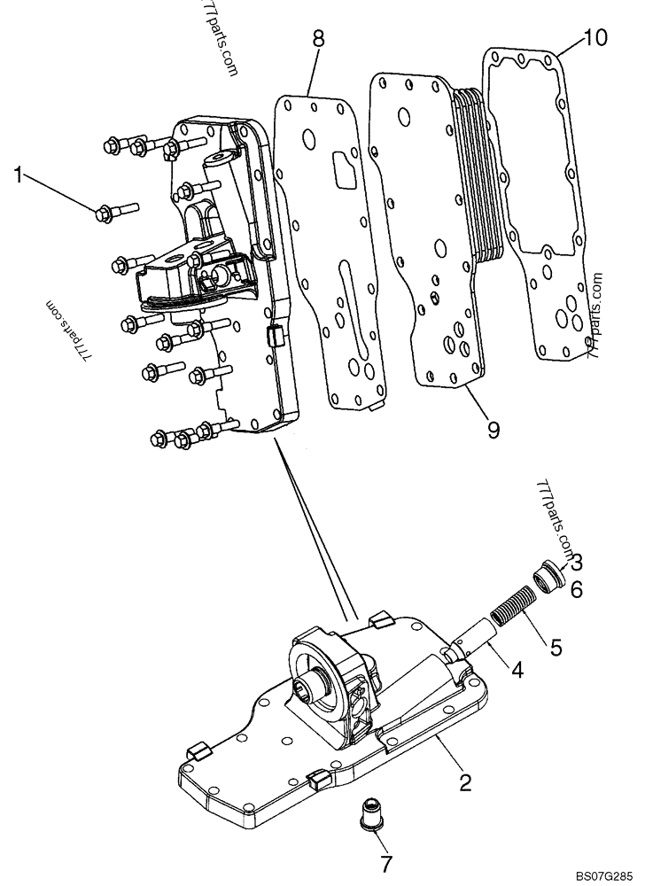 2853780 FILTER HEAD - Case spare part | 777parts.com