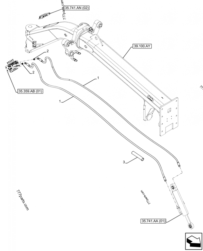 47835241 HYD CONNECTOR - Case spare part | 777parts.com