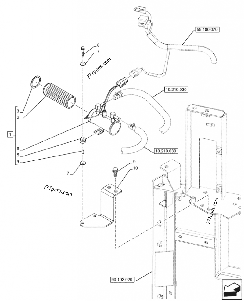 47758676 FILTER - Case spare part | 777parts.com