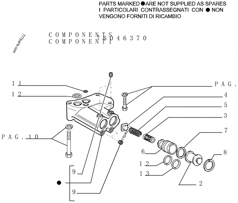 カズ 79040809 PLUG - Case spare part | 777parts.com