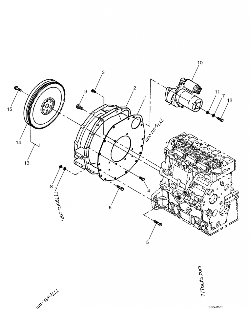 SBA110447760 МАХОВИК - Case запчасть для спецтехники | 777parts.com